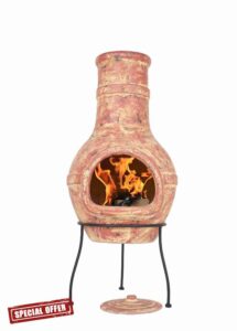 La Hacienda 67067 Banded Clay Chimenea
