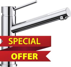 Blanco 518447 Alta Compact - Chrome Kitchen Sink tap (Low Pressure) with a Fixed spout Compact-chrome-518447