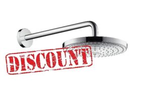 hansgrohe Raindance Select S 240 overhead shower with 390 mm shower arm