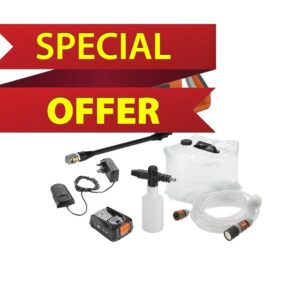 Flymo EasiClean Li Plus Portable Pressure Cleaner - 18V Battery with Charger