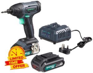 Amazon Brand Denali by SKIL 18 V (20 V Max) Impact Driver Kit with