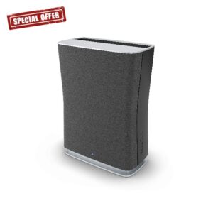 Stadler Form Air Purifier Roger Little with Dual Filter (H12 HEPA & activated carbon) filters odours and pollutants such as bacteria and viruses from the air