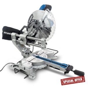 Hyundai 2000W Electric Sliding Power Mitre Saw with 255mm Blade
