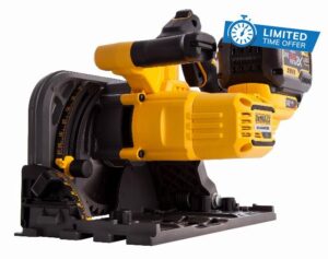 DEWALT DCS520T2-GB XR Flex Volt Cordless Brushless Plunge Saw with 2 DCB546 Batteries