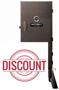 Masterbuilt MB20051620 Outdoor Pro Series Dual Fuel Charcoal & Gas Smoker in Black