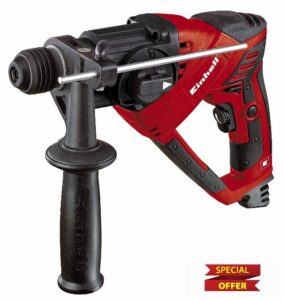 Einhell TC-RH 20/1 Rotary Hammer Drill | SDS Plus 4-in-1 Drill - Drilling / Pneumatic Impact Drilling / Chiselling With and Without Lock | 500W