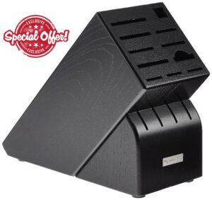 WÜSTHOF 15-Slot Black Knife Storage Block