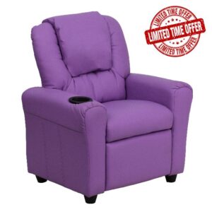 Flash Furniture Contemporary Kids Recliner with Cup Holder and Headrest