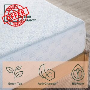 Zinus Gel-Infused Green Tea Memory Foam Mattress