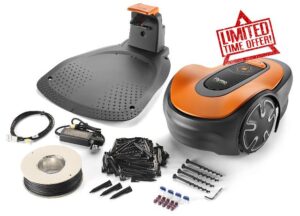 Flymo EasiLife GO 400 Robotic Lawn Mower for the perfect manicured lawn. Easy set-up and installation. Convenient app control. Quietly Safely cuts up to sqm