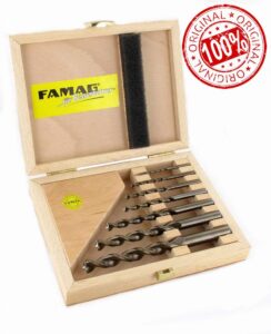 Famag Wood Spiral Drill Set 7-Piece Diameter = 3
