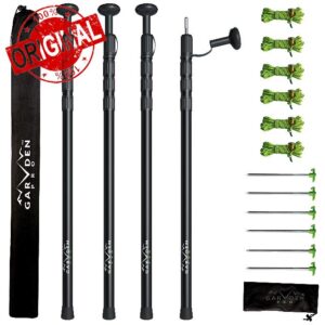 Set of 4 Telescoping Tarp Poles | Replacement Canopy Adjustable Aluminum Rods