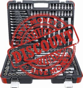 Kraftmann 15216 | Socket Set | 6.3 mm (1/4") / 10 mm (3/8") / 12.5 mm (1/2") Drive | 216 pcs.