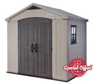 Keter Factor 8 x 6 ft Outdoor Storage Shed