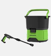 Greenworks G24PW Cordless Handheld Pressure Washer, 24Bar, 180L/hour