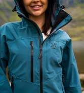 RevolutionRace Women's Cyclone Rescue Jacket, Waterproof and Durable Rain Jacket for Hiking, Walk...