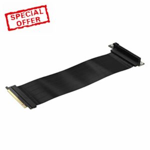 Corsair Premium PCIe 4.0 x16 Extension Cable 300mm - EMI Shielded - 90° Female PCIe Connector - Backwards Compatible with PCIe 3.0 Systems - Black