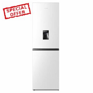 Hisense RB327N4WW1 55cm Freestanding 50/50 Fridge Freezer - 256 litre capacity - Total No Frost - Non-plumbed Water Dispenser - White - F Rated            [Energy Class F]