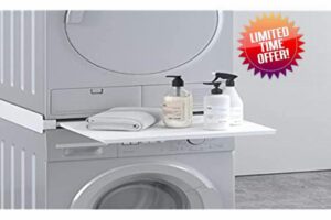 Stand for washing machine dryer aluminium with drawer