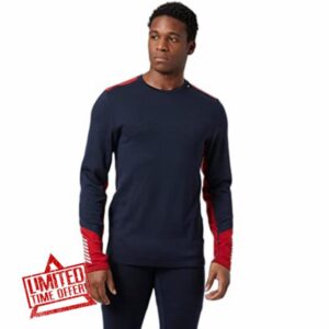 Helly Hansen Men's LIFA Merino Midweight Crew Shirt (Pack of 1)