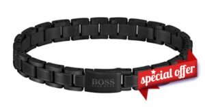BOSS Jewelry Men's Metal Links Essentials Collection Link Bracelet - 1580196