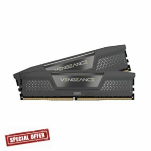 CORSAIR VENGEANCE DDR5 RAM 64GB (2x32GB) 6000MHz CL30 AMD EXPO iCUE Compatible Computer Memory - Grey (CMK64GX5M2B6000Z30)