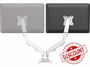 Fellowes 9683801 EPPA Monitor arm Set Double White 39 up to 16 kg