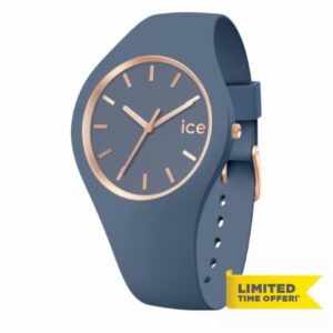 Ice-Watch - ICE glam brushed Blue horizon - Women's wristwatch with silicon strap - 020545 (Small)
