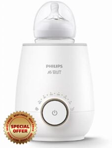 Philips Avent Fast Baby Bottle Warmer with Smart Temperature Control and Automatic Shut-Off
