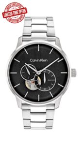 Calvin Klein Automatic Watch for Men with Silver Stainless Steel Bracelet - 25200148