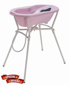 Rotho Babydesign Complete Bath Set with Bathtub and Folding Stand