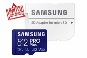 Samsung 512GB PRO Plus MicroSDXC 120MB/s +Adapte