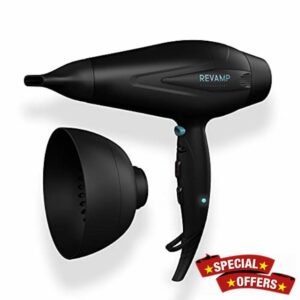 REVAMP Progloss 5500 Hairdryer - Lightweight Blow Dryer with Diffuser and Concentrator