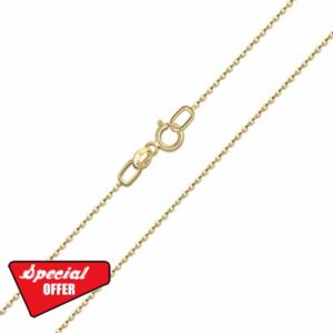 Amberta Allure Women 9 Ct Yellow Gold Chain Necklace