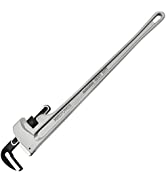 Pipe Wrench 600mm, MAXPOWER 24-Inch Aluminum Straight Pipe Wrench Heavy Duty Plumbing Wrench Pipe...
