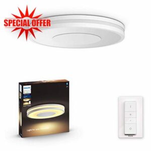 Philips Hue Being White Ambiance Smart Ceiling Light [White] with Dimmer Switch Included