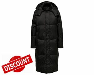 ONLY OnlAlicia Women's Long Down Coat Quilted Winter Jacket Hood Oversize