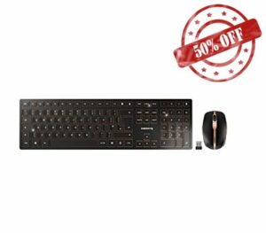 Cherry Dw 9100 Slim Usb Wireless Keyboard And Mouse Set Uk Black/Bronze Jd-9100Gb-2
