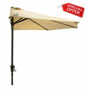 MaxxGarden - Parasol - Tilt system - Semi-circular balcony parasol