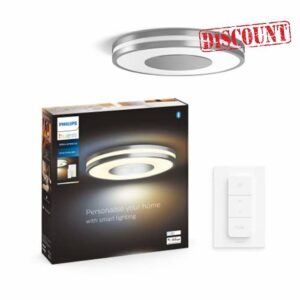 Philips Hue Being White Ambiance Smart Ceiling Light [Silver] with Dimmer Switch Included