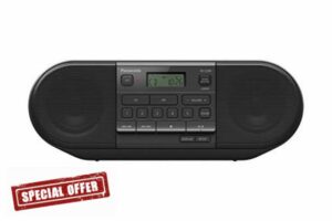 Panasonic RX-D500 Powerful & Portable CD Radio with Sound Booster