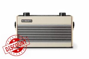 Roberts Rambler BT Retro - Digital Radio Bluetooth - DAB/DAB+/FM RDS - Portable Radio - Retro Radio - Pastel Cream
