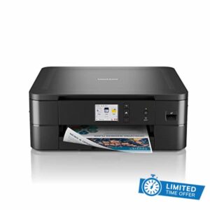Brother DCP-J1140DW Wireless Colour Inkjet Printer | 3-in-1 (Print/Copy/Scan) | Wi-Fi/ USB.2.0/NFC | 6.8cm Touchscreen| Ink Included | UK Plug