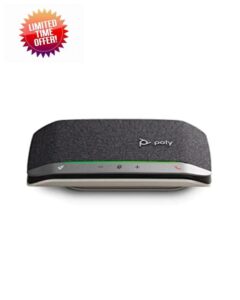 Poly Sync 20+ Bluetooth Speakerphone w/USB-A UC Bluetooth Adapter Personal Portable Speakerphone - Noise/Echo Reduction - Connect Wirelessly to PC/Mac/Cell Phone - Works w/Teams