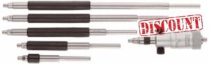 Starrett 124A Solid-Rod Vernier Inside Micrometers Set