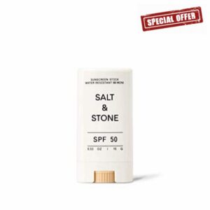 SALT & STONE SPF 50 Tinted Sunscreen Stick with Zinc Oxide. Broad Spectrum Sun Protection with a Matte Finish. Water Resistant. Reef Safe & Cruelty Free