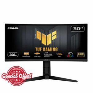 ASUS TUF Gaming VG30VQL1A Curved Gaming Monitor â€“ 29.5 inch
