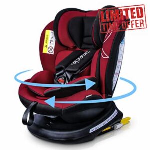 Reecle 360 Swivel Baby Car Seat with ISOFIX