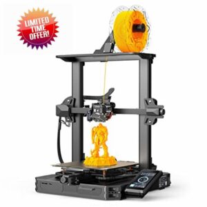 Creality 3D Printer Ender 3 S1 Pro High-temperature Printing Full-Metal Dual-gear Direct Extruder CR Touch Auto Leveling 32-bit Silent Motherboard Quick Assembly 220*220*270mm