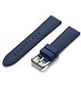 CRAFTER BLUE RX01 Curved End Watch Band Rubber Strap Replacement for ROLEX SUBMARINER CERAMIC, GM...